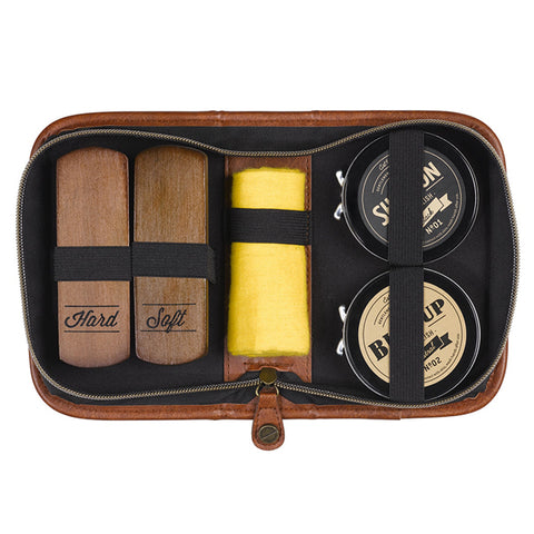 Gentlemen's Hardware Charcoal Canvas Shoe Shine Kit