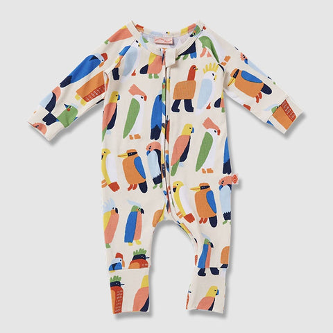 Halcyon Nights Flamin' Galahs Long Sleeve Romper