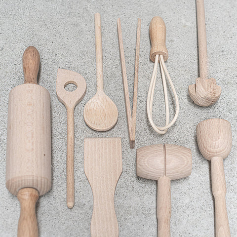 Children's Wooden Cooking Set 9 Piece
