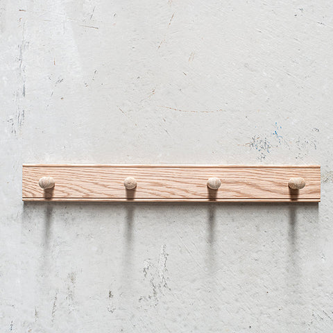 Creamore Mill Oak Peg Rail 4 Pegs