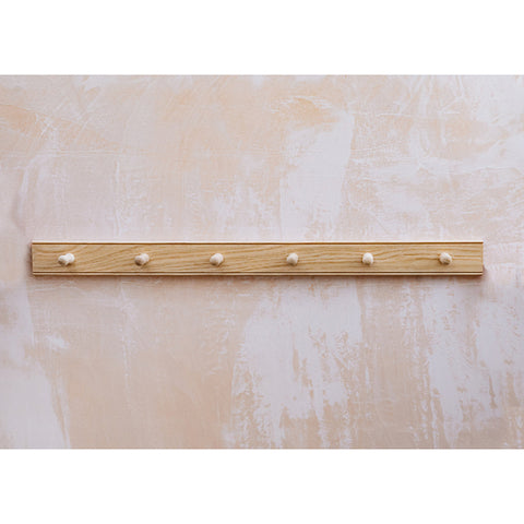 Creamore Mill Oak Peg Rail 6 Pegs