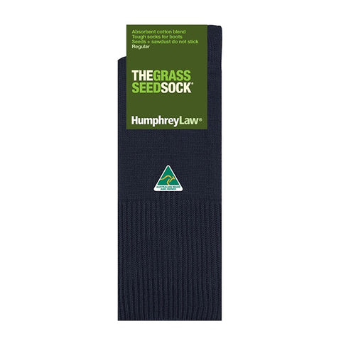 The Grass Seed Sock in Dark Grey by Humphrey Law