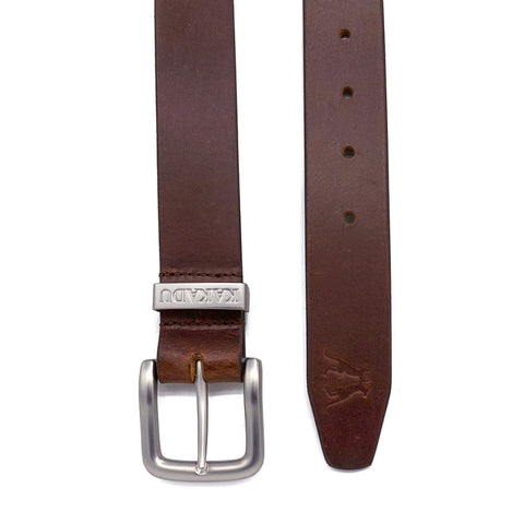 Ironbark Belt Single Keeper in Cognac