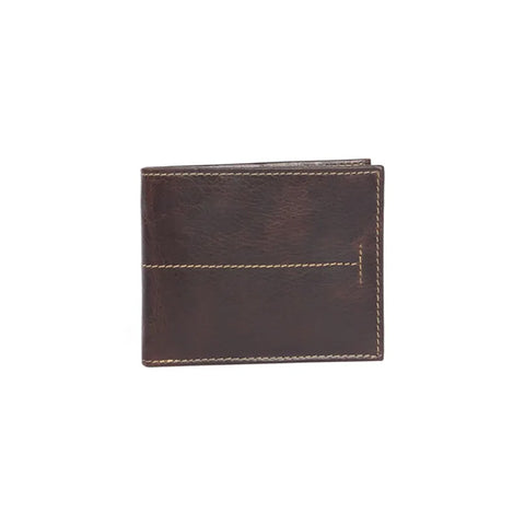 open dark brown Caqueta Leather Wallet by JLP Melbourne