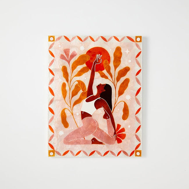 Jones & Co Sun Mudra Pink Wall Art