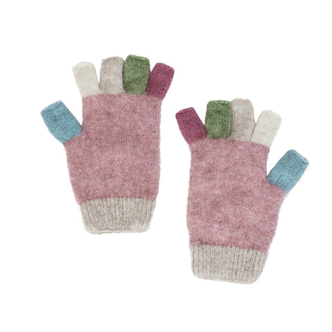 Kids Multi Fingerless Gloves - Lily