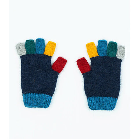 Kids Multi Fingerless Gloves - Twilight