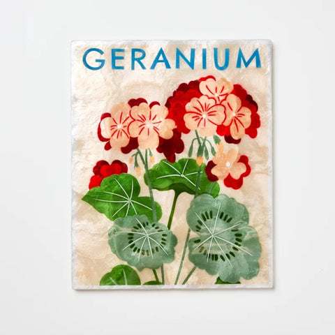 Market Wall Art Geranium