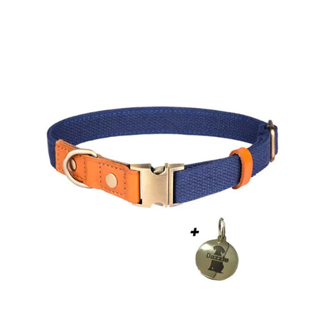 Marshall Dog Collar by Dazzle - Navy