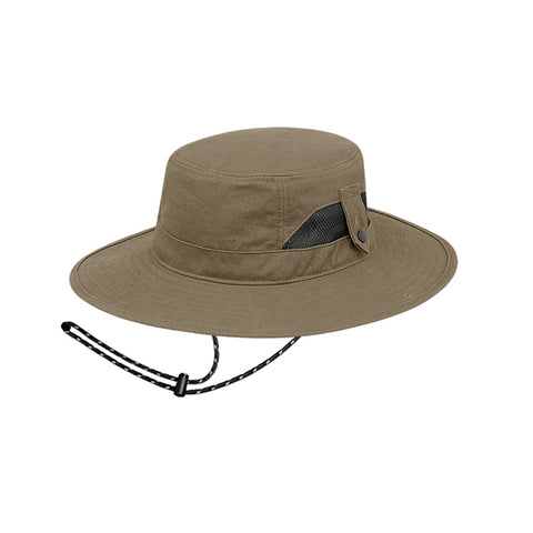 Mens Redondo Mid Brim Hat w Side Clips -  Military