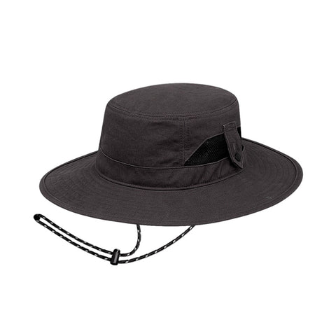 Mens Redondo Mid Brim Hat w Side Clips - Charcoal