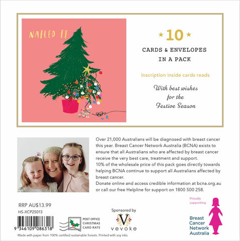Nailed It Christmas Card Pack | Charity BCNA | 10 Cards