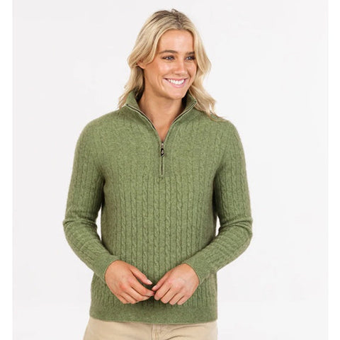 possum zip collar jumper australia