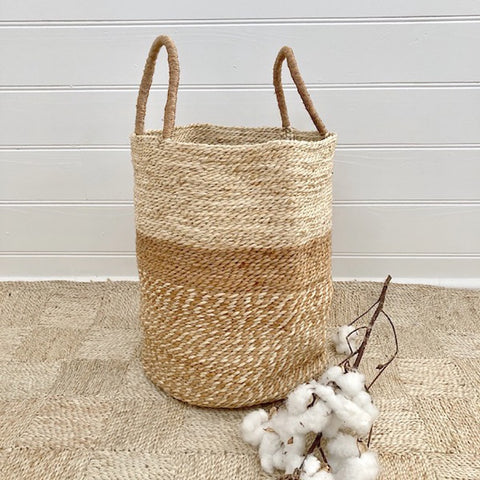 Natural/Spice Fair Trade Jute Basket