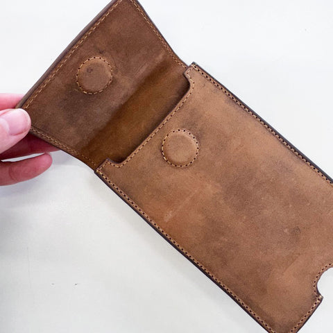 Naturi Leather Phone Belt Pouch - Hunter