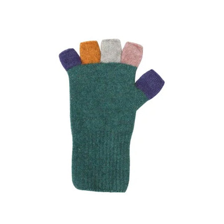 Native World Multi Colour Fingerless Gloves