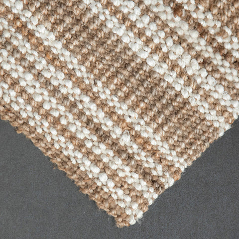 Osbourne Stripe Jute Oversized Mat 70cm x 140cm