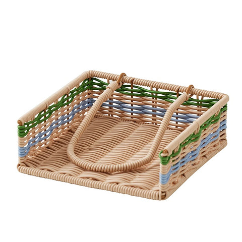 Padua Woven Napkin Holder on a white background