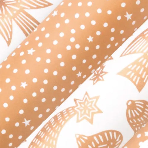 Premium Wrapping Paper Adorn White & Gold 250cm x 76cm