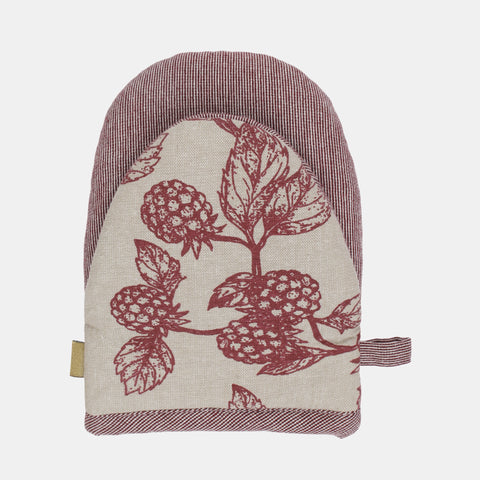 Raine & Humble Half Oven Glove Berry & Bug | Red