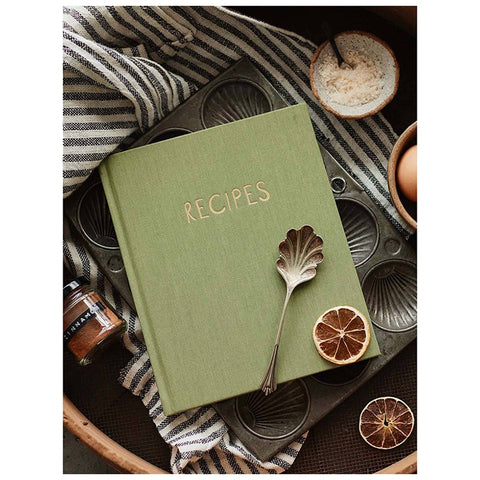 Write To Me Recipes Journal - Olive
