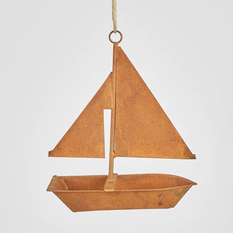 Rustic Brogo Boat Hanging Ornament