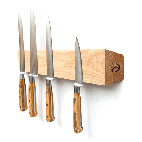 Magnetic Knife Rack 370 in Beech by Sands Made