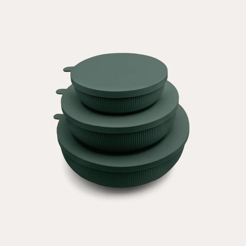 Seed & Sprout  Silicone Nesting Bowls - Set of 3 - Moss