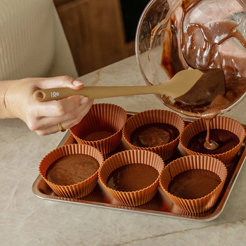 Set of 6 Seed & Sprout Silicone Muffin Cups Large 