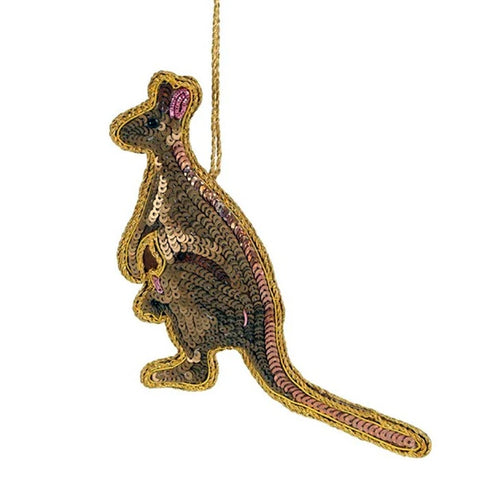 Sequin Hanging Decoration - Kangaroo