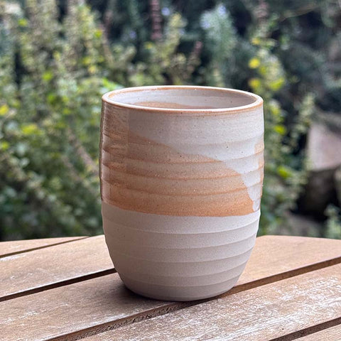 Shelley Panton Pottery Espresso Cup White Clay - Shino