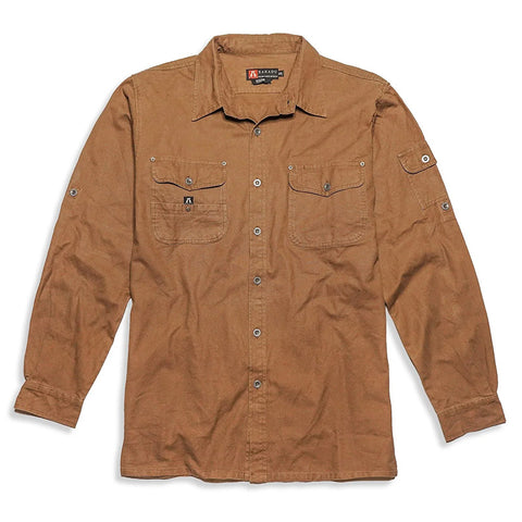 Toorak Cotton Shirt by Kakadu Traders - Tobacco