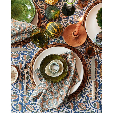 Walter G Marbella Desert Cotton Tablecloth 