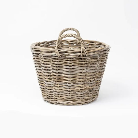 two different sizes of the Camden Tapered Oval Kubu Basket by WICKA