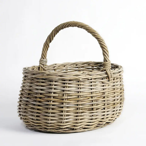 Tilbrook Wicker Basket  w Handle  | Pick Up Only