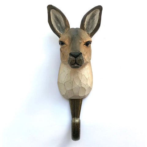 Wildlife Garden Handcrafted Animal Hook - Kangaroo