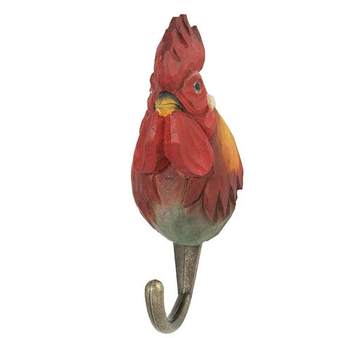 Wildlife Garden Handcrafted Animal Hook - Rooster