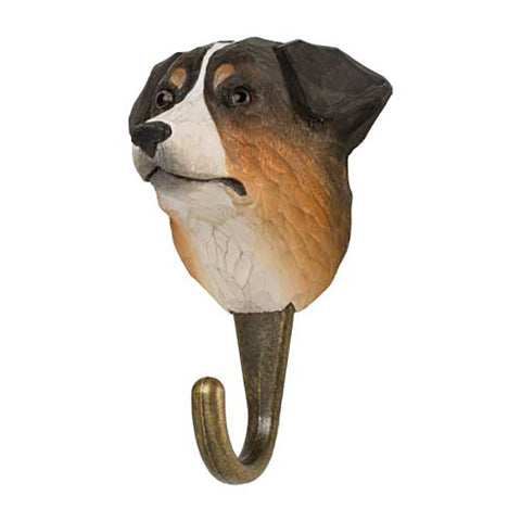 Wildlife Garden Handcrafted Animal Hook | Australian Shepherd