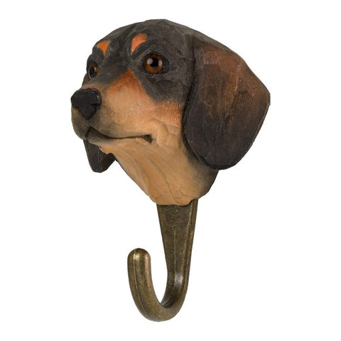 Wildlife Garden Handcrafted Animal Hook | Dachshund