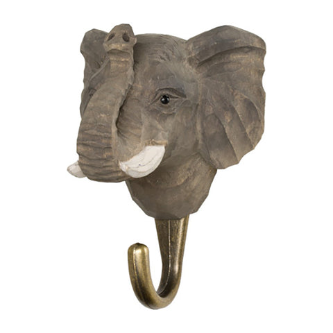 Wildlife Garden Handcrafted Animal Hook | Elephant