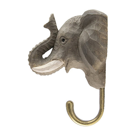 Wildlife Garden Handcrafted Animal Hook - Elephant