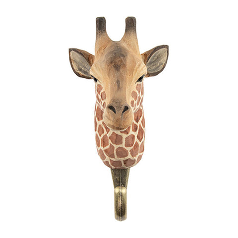 Wildlife Garden Handcrafted Animal Hook - Giraffe