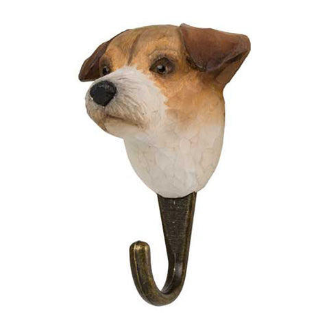 Wildlife Garden Handcrafted Animal Hook | Jack Russell Terrier