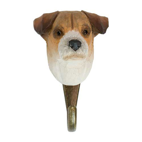 Wildlife Garden Handcrafted Animal Hook - Jack Russell Terrier.