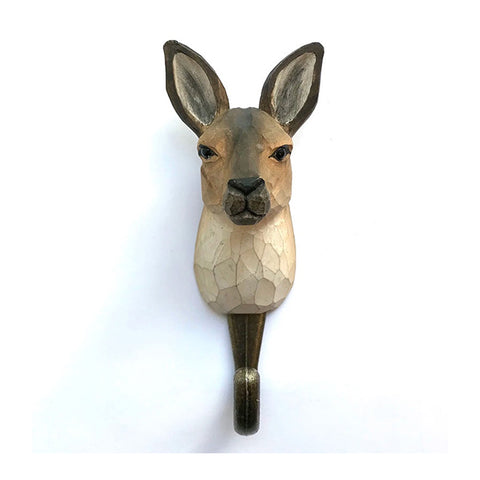 Wildlife Garden Handcrafted Animal Hook - Kangaroo.