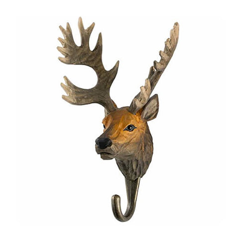 Wildlife Garden Handcrafted Animal Hook | Red Deer