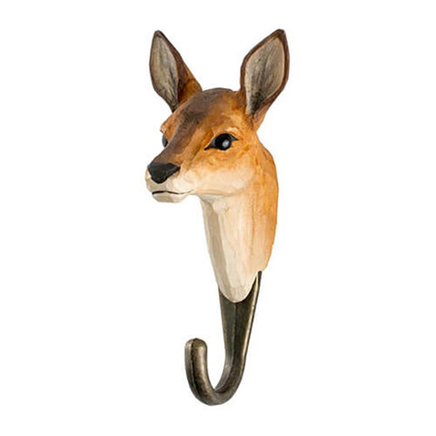 Wildlife Garden Handcrafted Animal Hook | Roe Deer