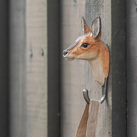 Wildlife Garden Handcrafted Animal Hook - Roe Deer