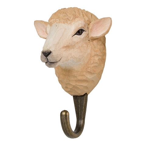 Wildlife Garden Handcrafted Animal Hook | Sheep