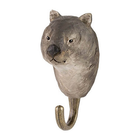 Wildlife Garden Handcrafted Animal Hook | Wombat